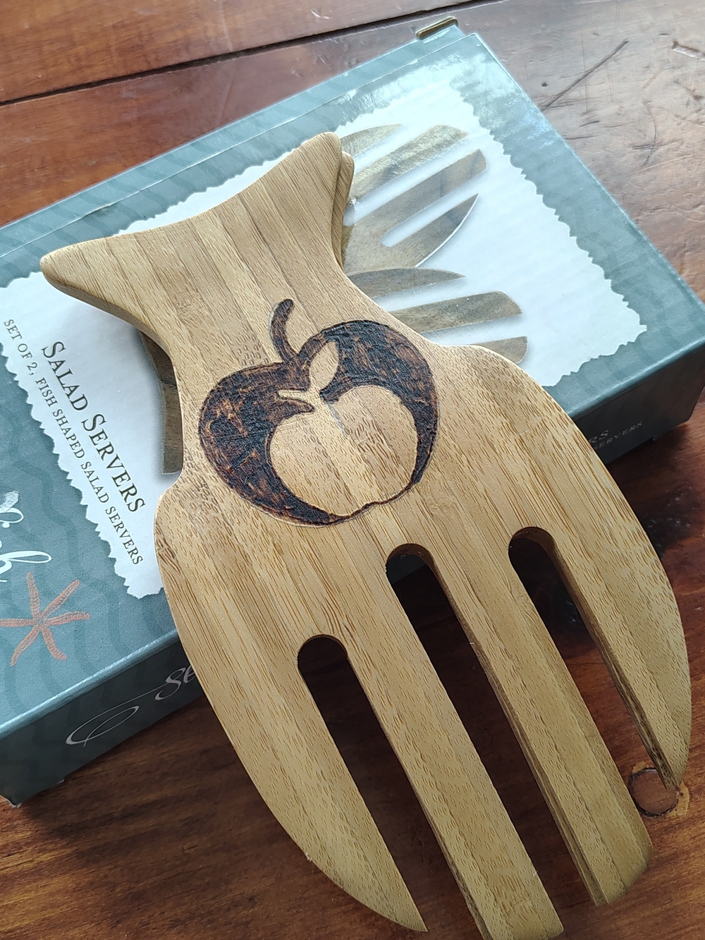 Apple Salad Server - Handmade